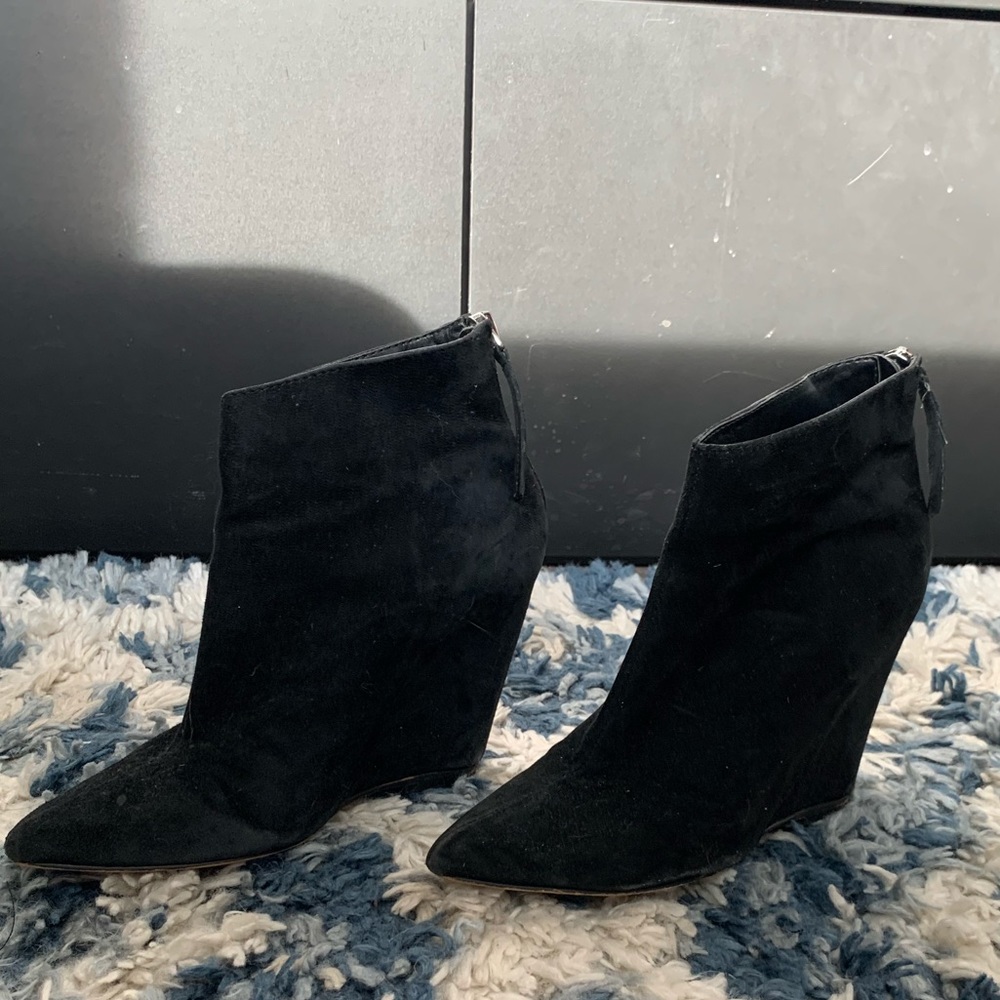 Black ankle booties - 6